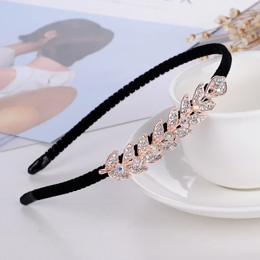 Top Trends: Korean Crystal Vintage Bezel Headwear Women Headband Girls Vintage Hair Bands Hairband Hoop For Wedding Party Hair Accessories Shoppable Styles