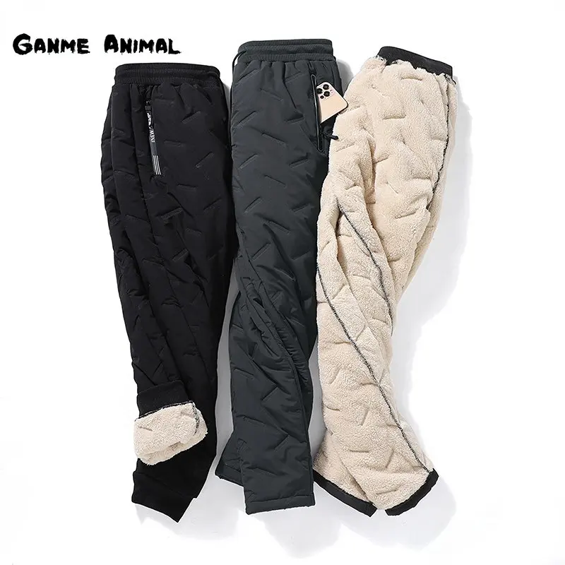 Top Trends: Winter Lambswool Warm Thicken Sweatpants Men Fashion Joggers Water Proof Casual Pants Men Plus Fleece OverSize Trousers Shoppable Styles