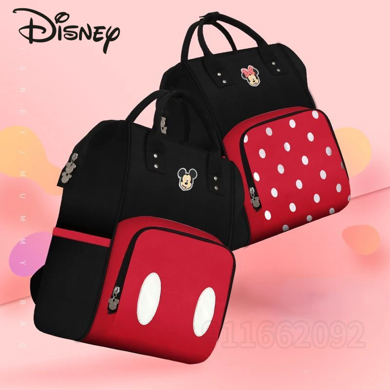 Top Trends: Disney New Diaper Bag Backpack Mickey Cartoon Baby Bag Luxury Brand Baby Diaper Bag Waterproof Fashion Diaper Bag Backpack Shoppable Styles