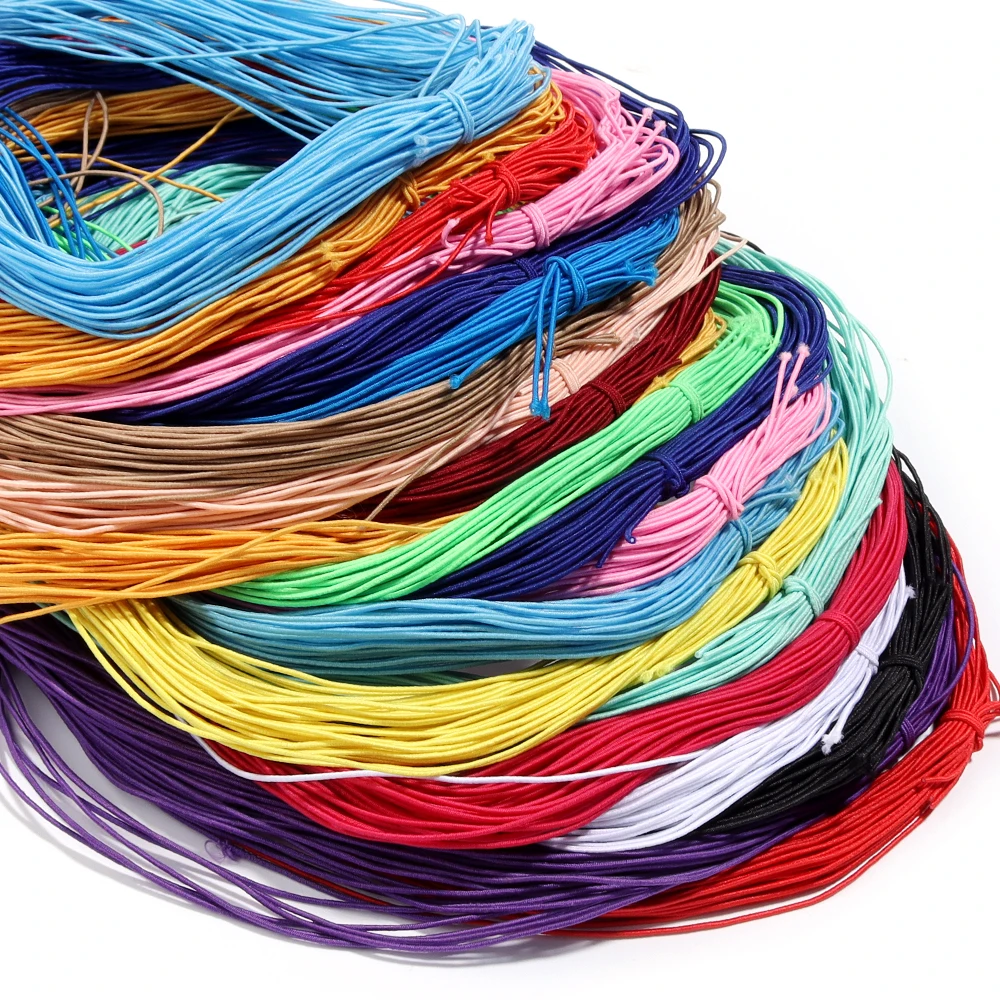 Top Trends: Apx 25 Yards 1mm Fabric Crafting Cords DIY Bracelets Braided Elastic Cord Beading Threads Stretch String For Jewelry Making Shoppable Styles