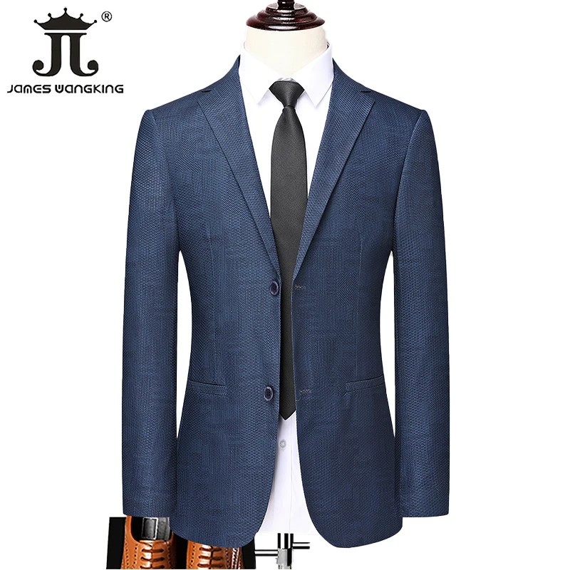 Top Trends: New High-end Brand Boutique Fashion Plaid Men&#039;s Casual Business Suit Jacket Skimpy Male Groom Wedding Dress Blazer Coat Shoppable Styles