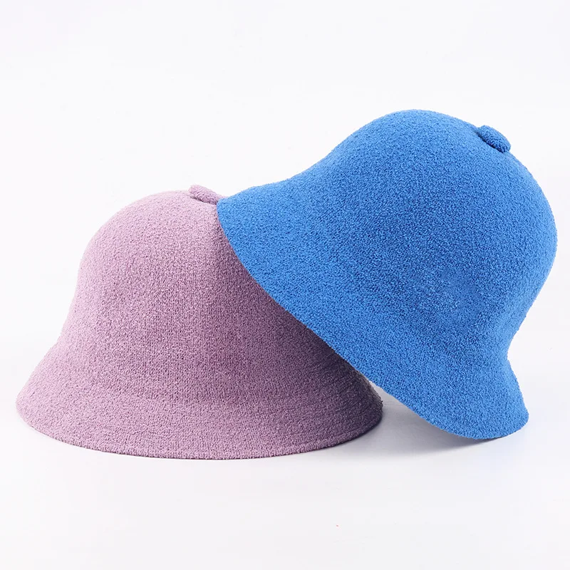 Top Trends: 2023 Bucket Cap For Women Girls Classic Embroidery Towel Mesh Fisherman Hat Flat-top Basin Hat Shoppable Styles