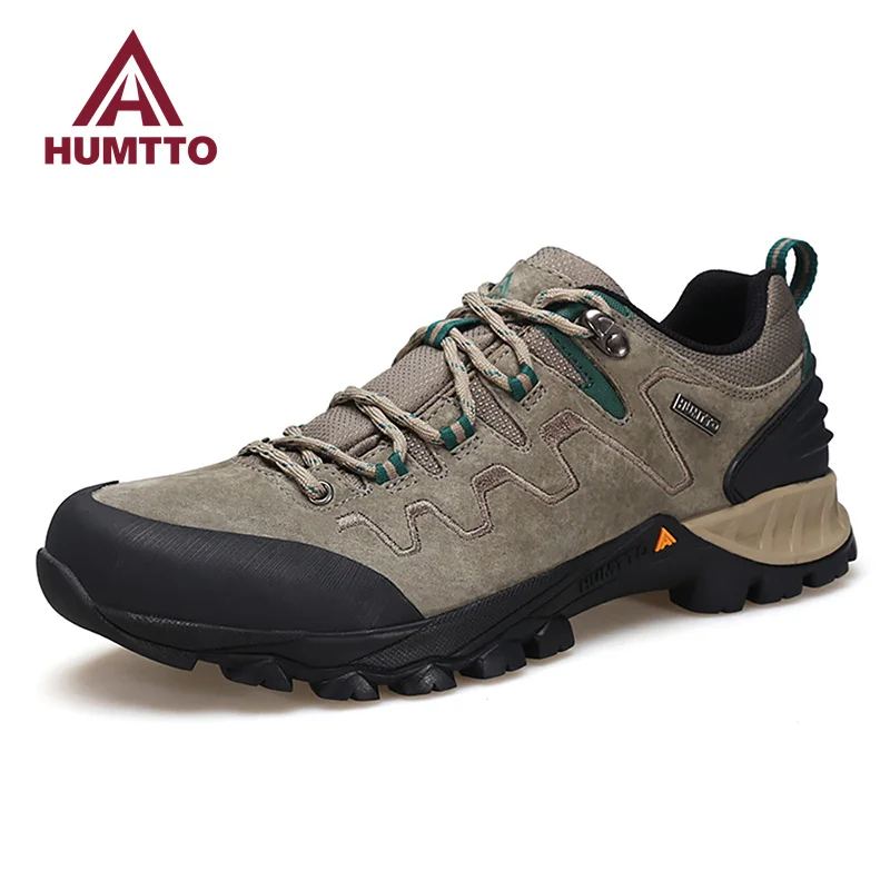 Top Trends: HUMTTO Climbing Sneakers Waterproof Hiking Shoes Mens Sports Leather Trekking Shoes For Men Luxury Designer Outdoor Male Boots Shoppable Styles