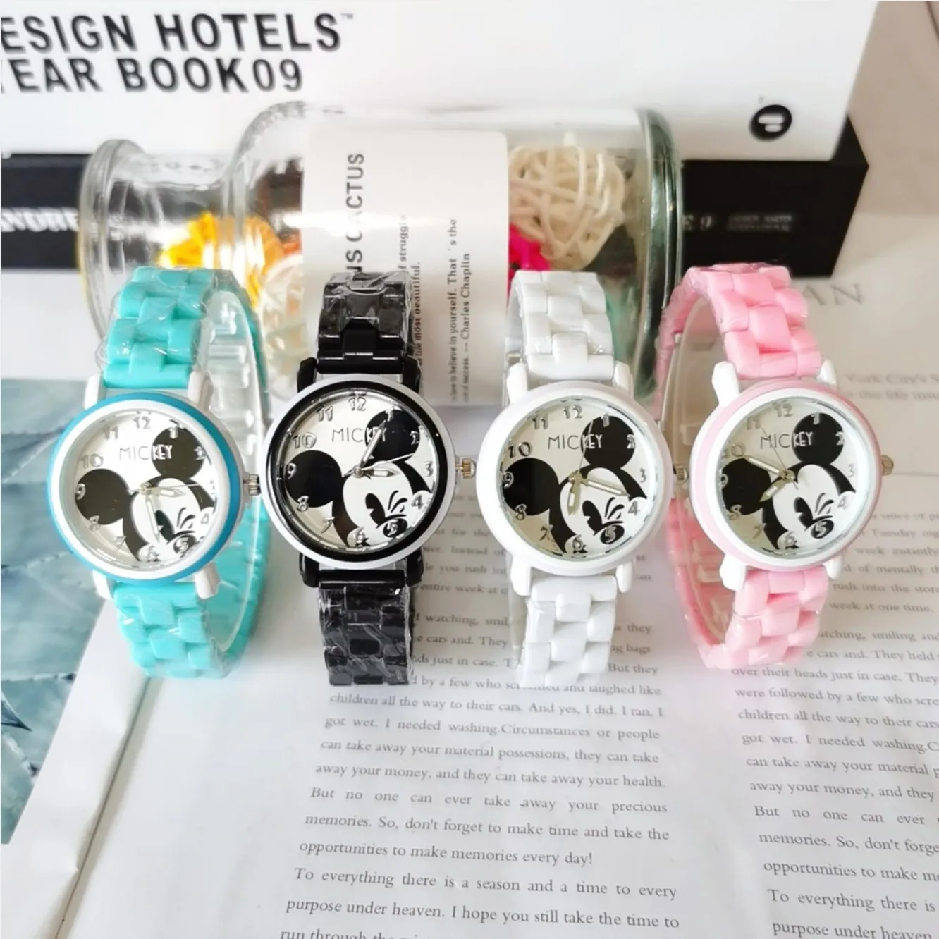 Top Trends: New Disney Mickey Stitch Children&#039;s Watch Plastic Strap Pointer Luminous Quartz Watch Anime Figure Kids Wathes Birthday Gifts Shoppable Styles