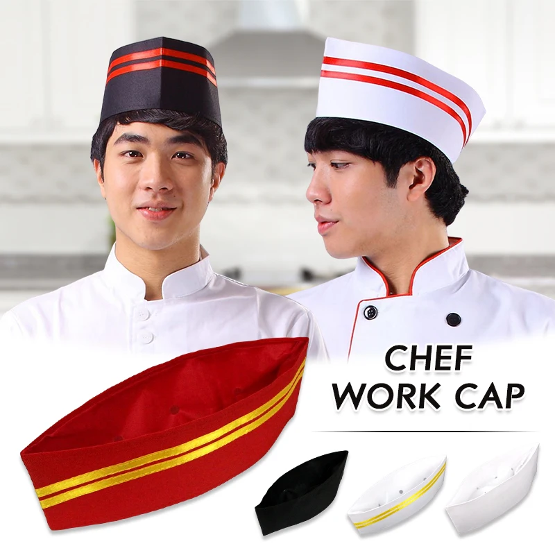 Top Trends: 10 Pcs Chef Hat Restaurant Kitchen Cook Hats Hotel Cafes Waiter Cap Cooking Caps Waiter Boat Hat Catering Services Accessories Shoppable Styles