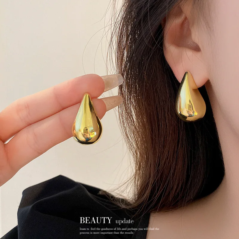 Top Trends: New 925 Sterling Silver Teardrop Shape Earrings Charming Personality Versatile Earrings Party Gifts For Women's Fashion Jewelry Shoppable Styles