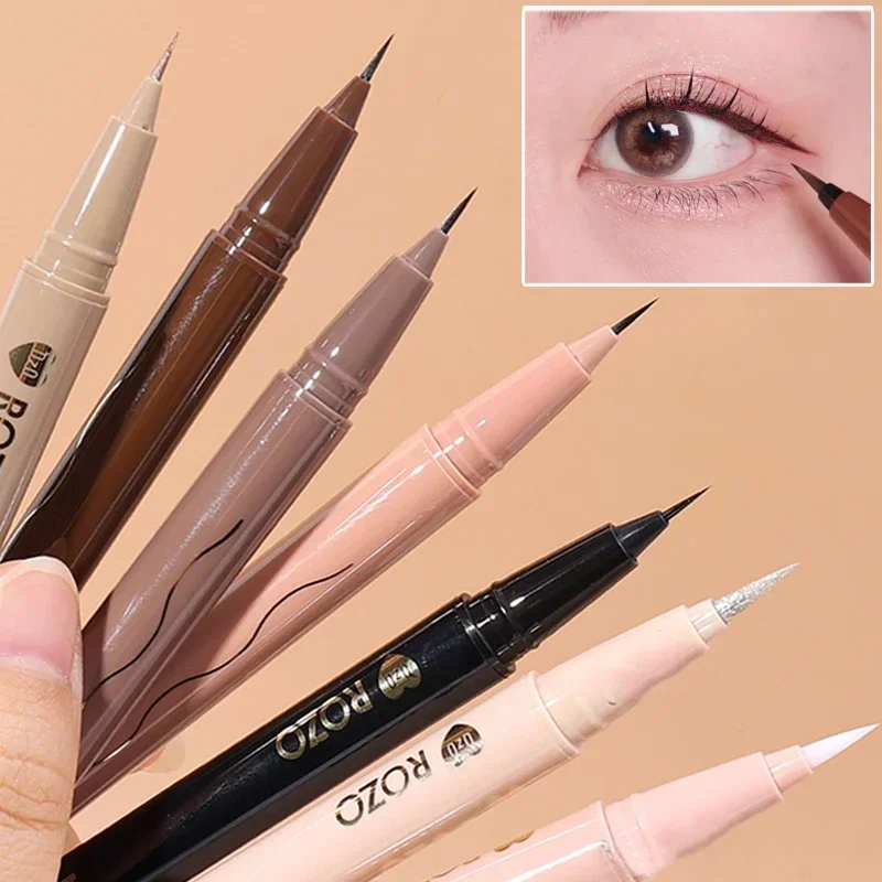 Top Trends: 7 Colors Matte Glitter Eyeliner Pencil Waterproof Diamond Champagne Gold Brighten Lying Silkworm Highlighter Eyeliner Eye Makeup Shoppable Styles