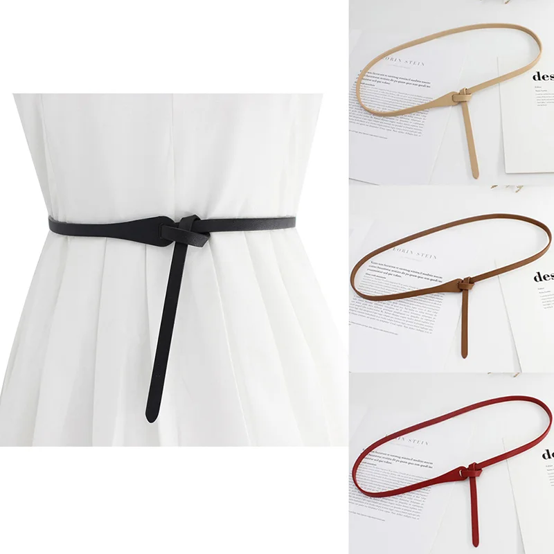 Top Trends: Fashion Knot Belts Women Leather Belts For Women Soft Knotted Belt Belt Long Dress Accessories Lady Waistbands Shoppable Styles