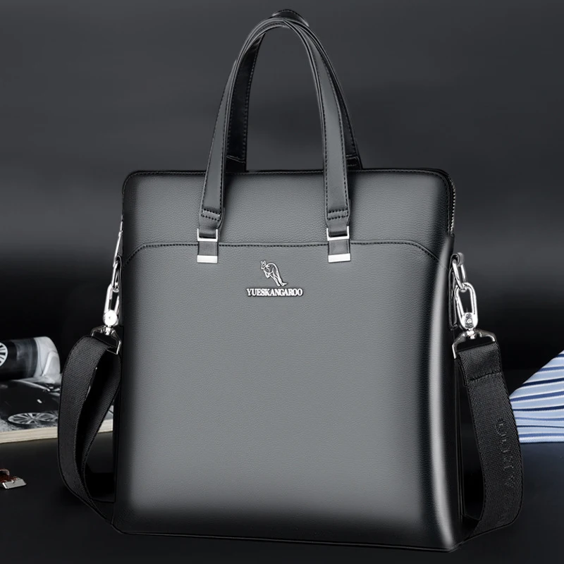 Top Trends: Briefcase For Men Luxury Executive PU Leather Handbag Office Work Shoulder Business Commuting Messenger Crossbody Side Bag Shoppable Styles