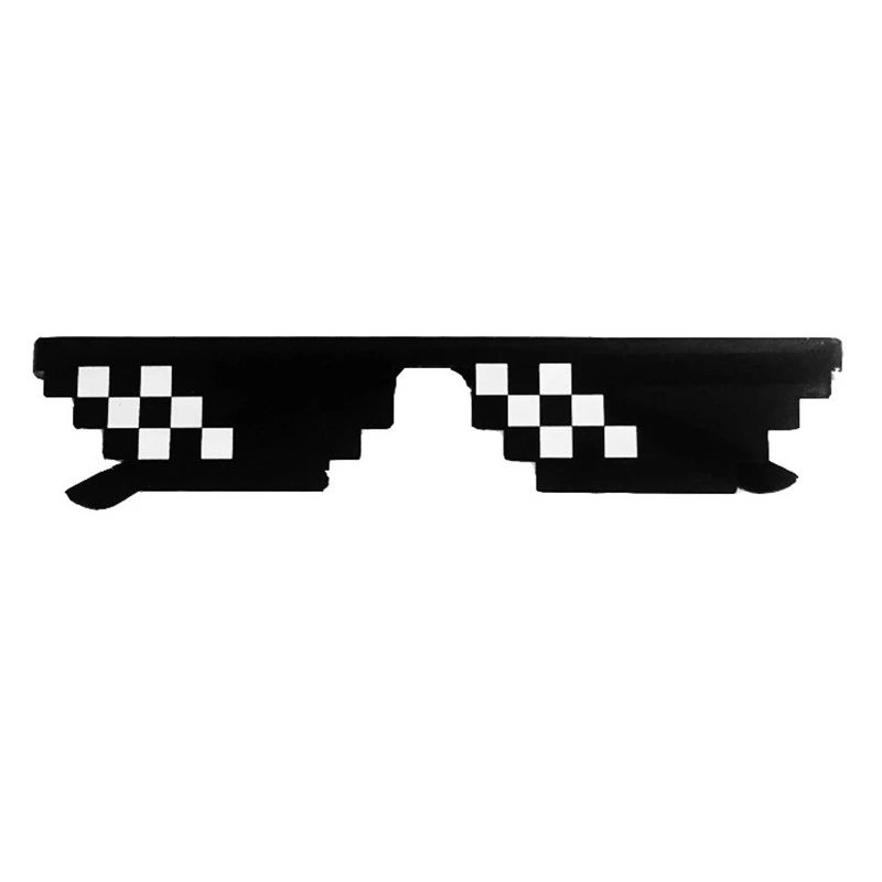 Top Trends: Women Men Brand Thug Life Party Eyeglasses Vintage Sun Glasses Fashion Popular Mosaic Glasses 8 Bit MLG Pixelated Sunglasses Shoppable Styles