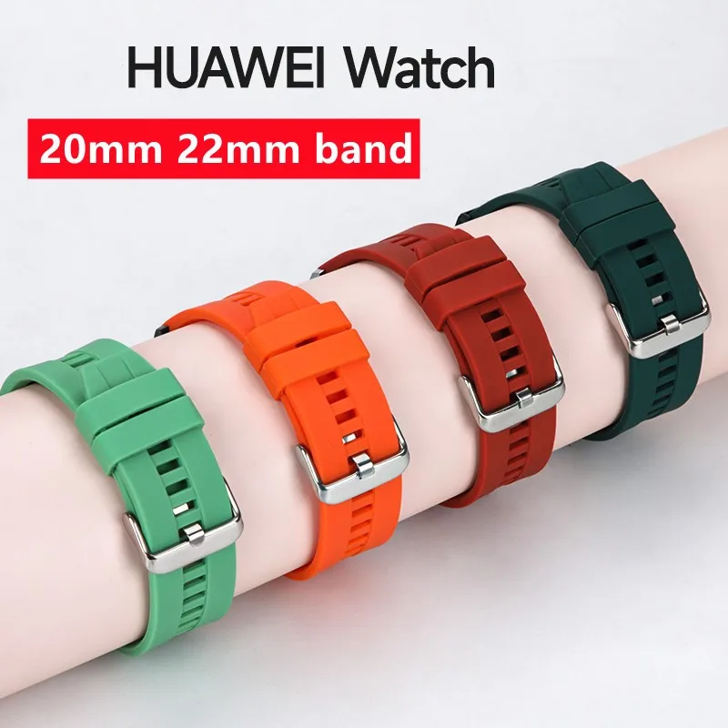 Top Trends: Sport Band For Huawei Watch GT 2 3 Pro / gt2 / gt3 42mm 46mm Belt Silicone Bracelet For Samsung Galaxy Watch 4 5 Pro 22mm 20mm Strap Shoppable Styles