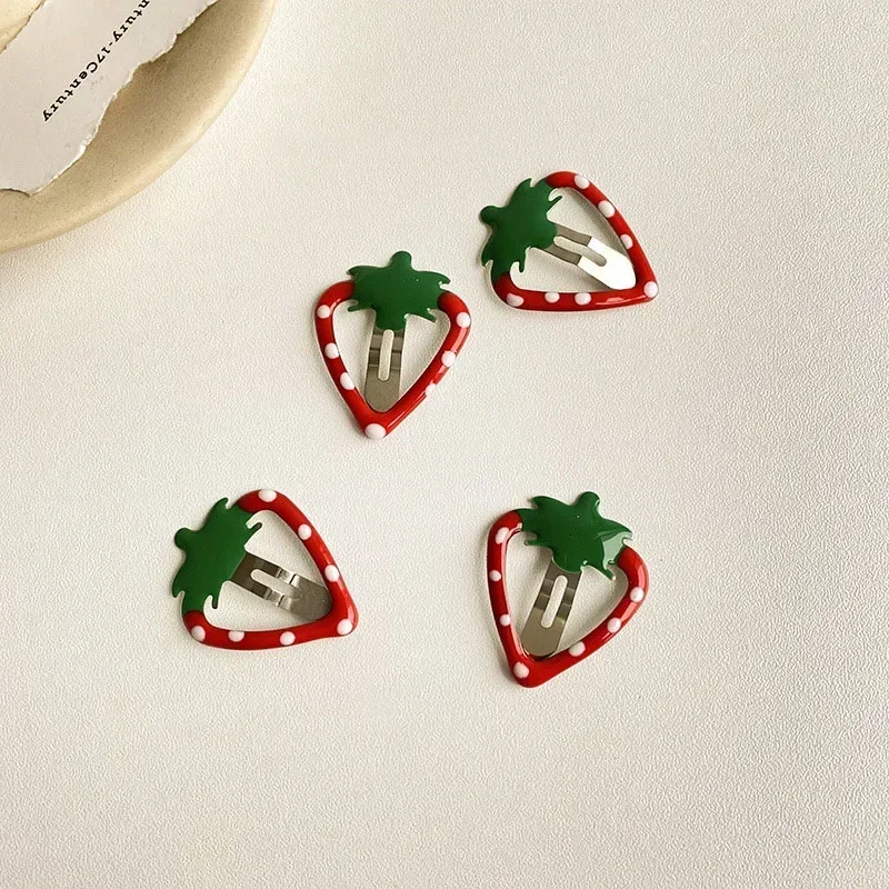 Top Trends: Hot Sweetly Strawberry Fruit BB Hair Claw Side Clips For Women Girls Kids Child Hairpin Gift Hair Accessories Headwear Ornament Shoppable Styles