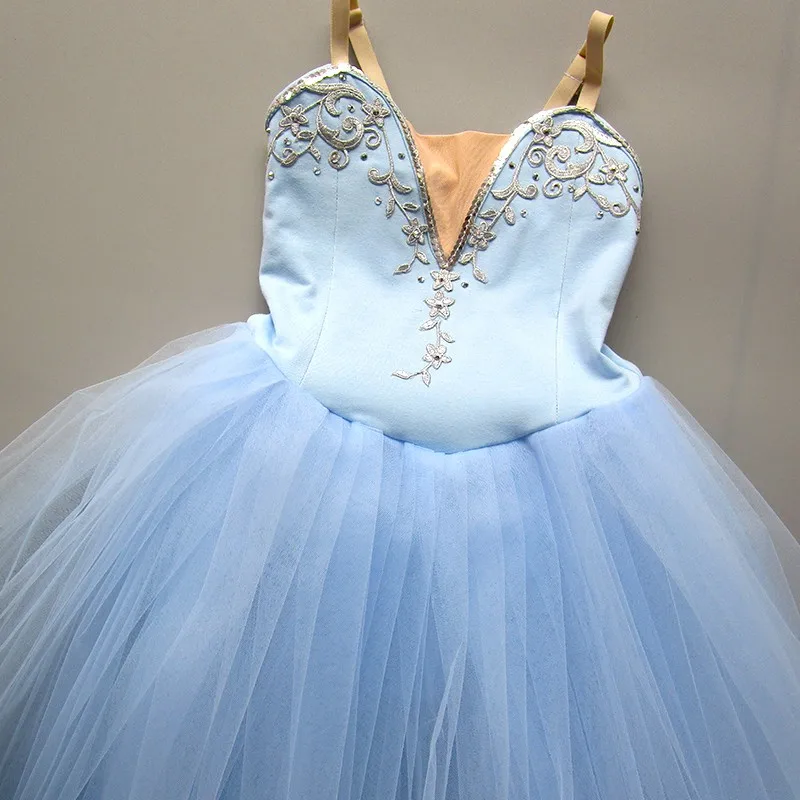 Top Trends: Sky Blue Ballet Dress Girls Kids Child Long Tulle Dress Adulto Women Swan Lake Dance Halloween Ballet Costume Ballerina Dress Shoppable Styles