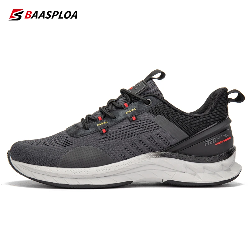 Top Trends: Baasploa 2023 New Men Fashion Sneakers Breathable Casual Running Shoes Anti-Slip Shock-Absorbing Knit Walking Shoes Shoppable Styles