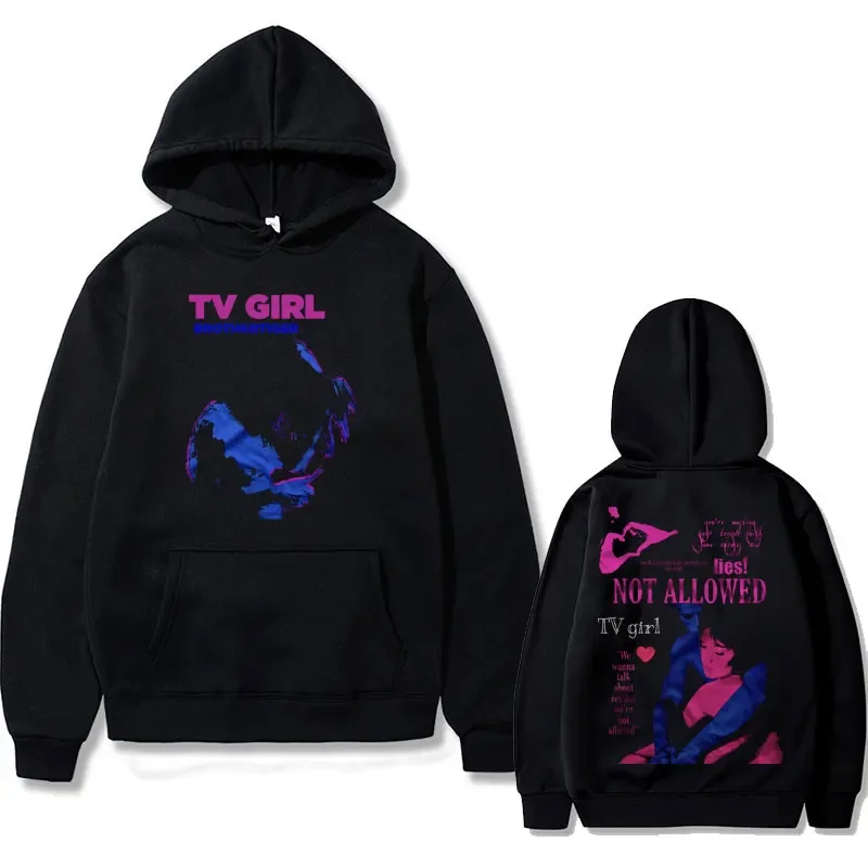 Top Trends: Limited Edition Tv Girl Graphic Hoodie Unisex Fleece Cotton Hoodies Male Black Streetwear Men Women Fashion Oversized Sweatshirt Shoppable Styles