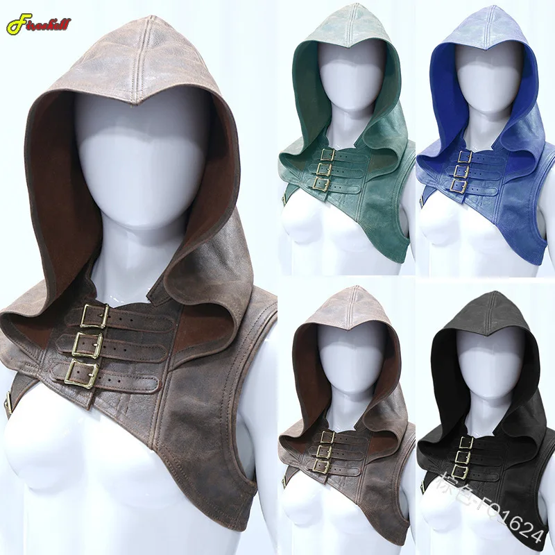 Top Trends: Halloween Medieval Warrior Aristocrat Halloween Costumes Accessories Knight Shawl Cape Adults Renaissance Cosplay Hooded Armor Shoppable Styles