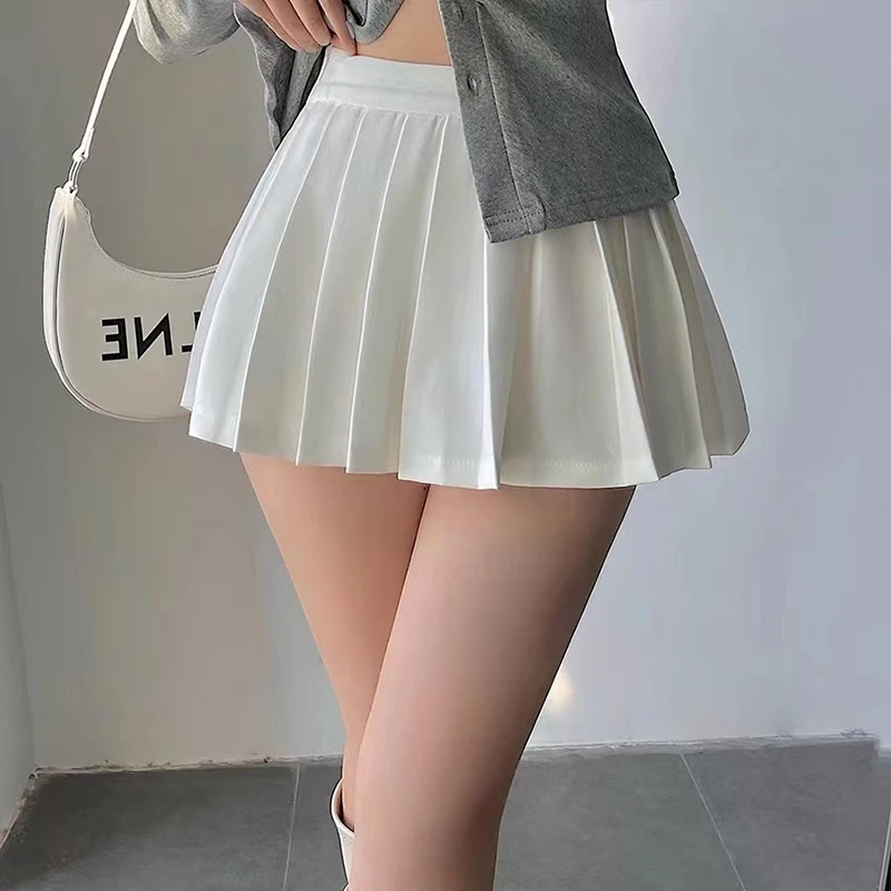 Top Trends: Unlined Pleated Skirts Women High Waisted Sexy Skirts Fashion Casual Female Short Skirt Without Shorts A-Line Ladies Mini Skirt Shoppable Styles