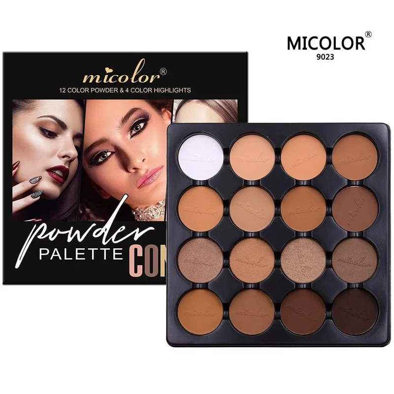 Top Trends: Matte 16 Color Face Contour Palette 3d Silhouette Nose Shadow Makeup Palette For Women Lasting Waterproof Beauty Female Cosmetic Shoppable Styles