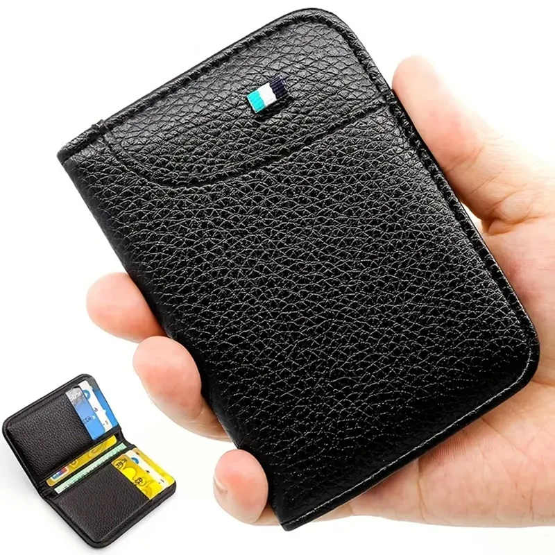 Top Trends: Portable Super Slim Soft Wallet PU Leather Mini Credit Card Wallet Purse Card Holders Men Wallet Thin Small Short Wallets Shoppable Styles