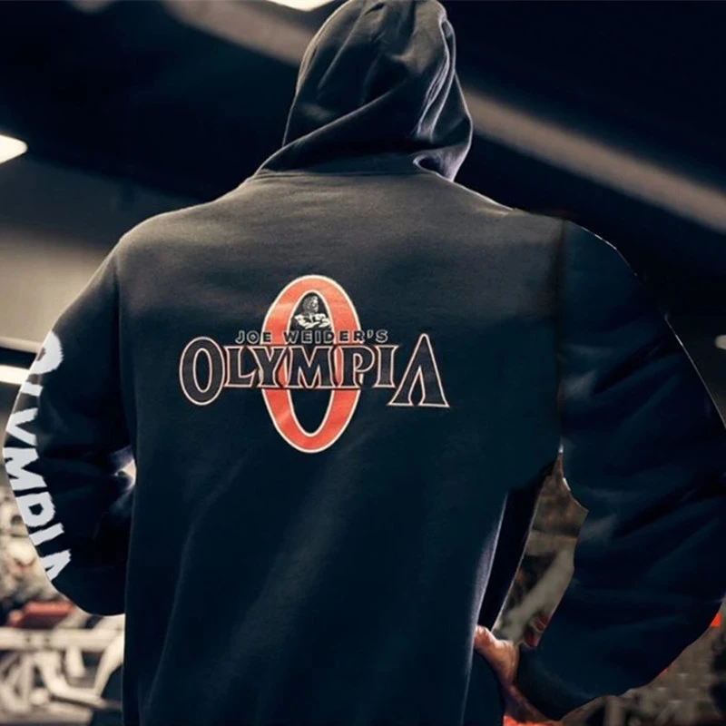 Top Trends: 2022 Spring And Autumn New Olympia Men Fitness Sports Sweatshirt Casual Jacket Zipper Jacket Outdoor Training Hooded Jacket Shoppable Styles