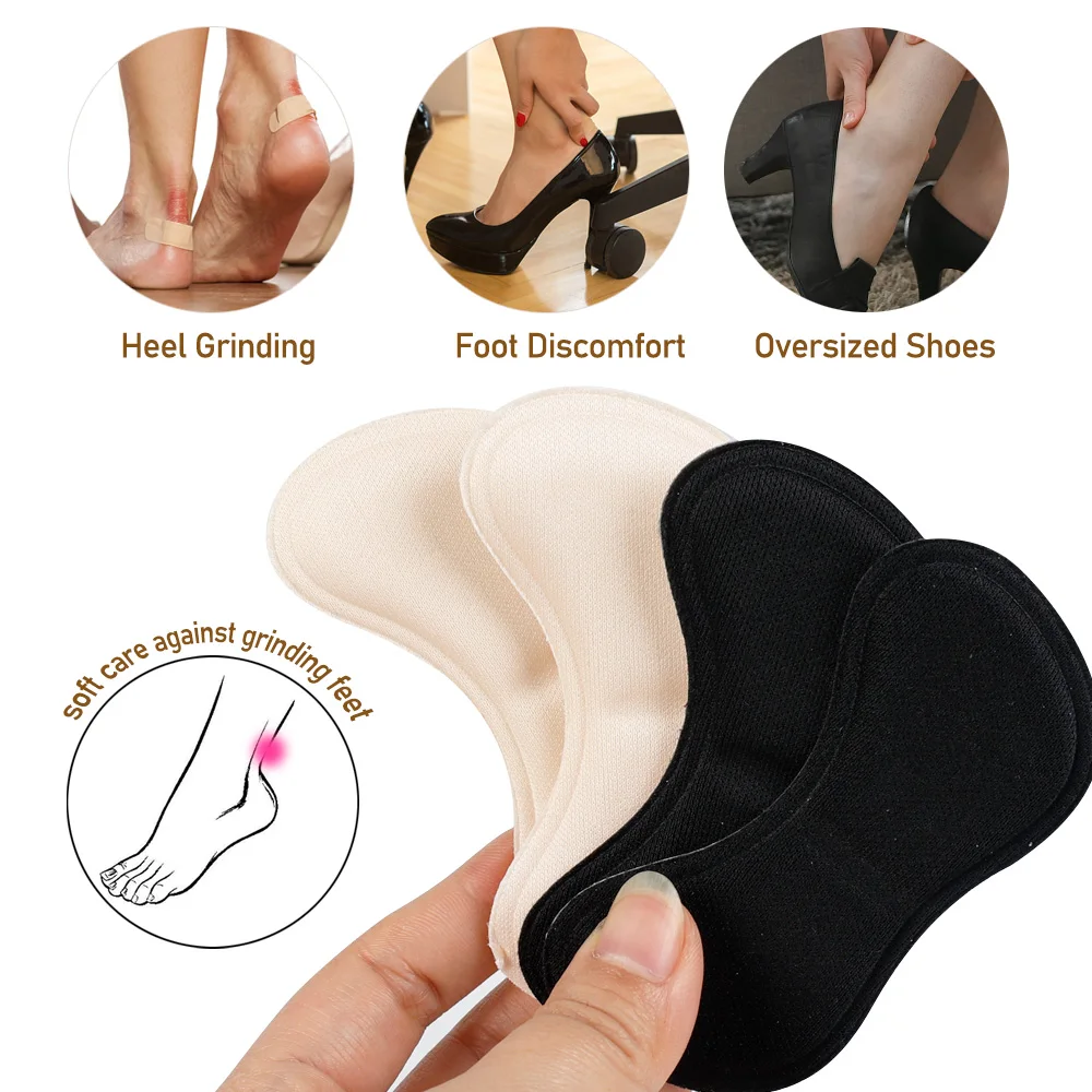 Top Trends: 6 Pairs Heel Insoles Patch Pain Relief Anti-wear Cushion Pads Feet Care Heel Protector Adhesive Back Sticker Shoes Insert Insole Shoppable Styles - Image 6