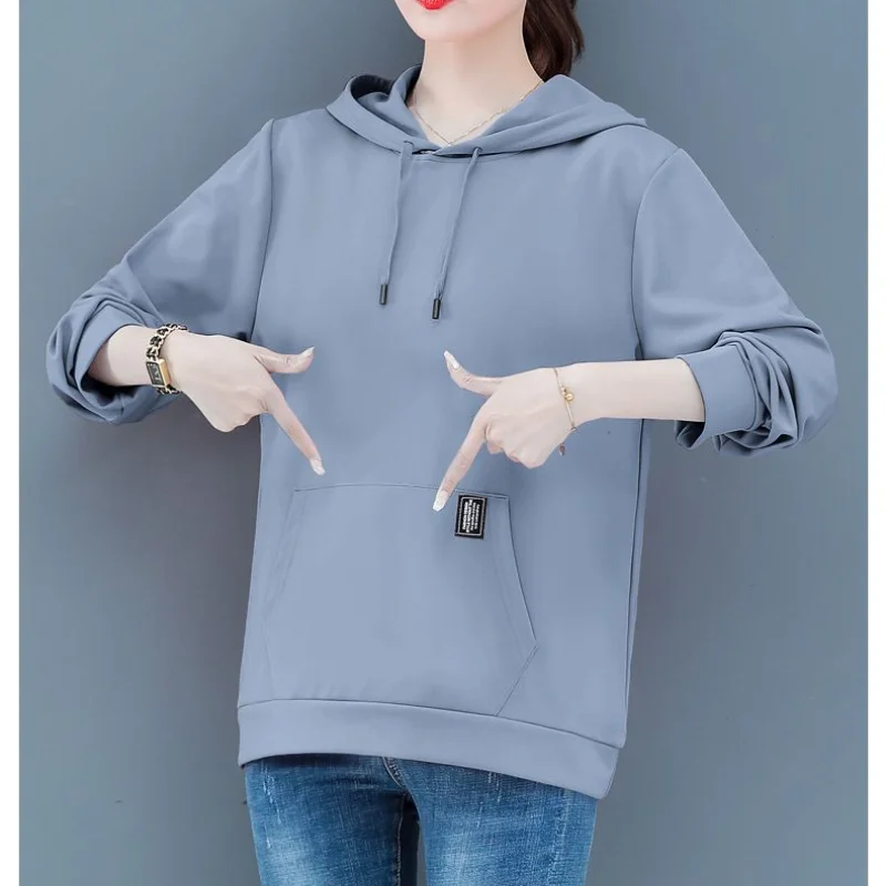 Top Trends: Autumn And Winter New Versatile Temperament Commuter Top Splice Pocket Simplicity Drawstring Long Sleeve Casual Elegant Hoodie Shoppable Styles