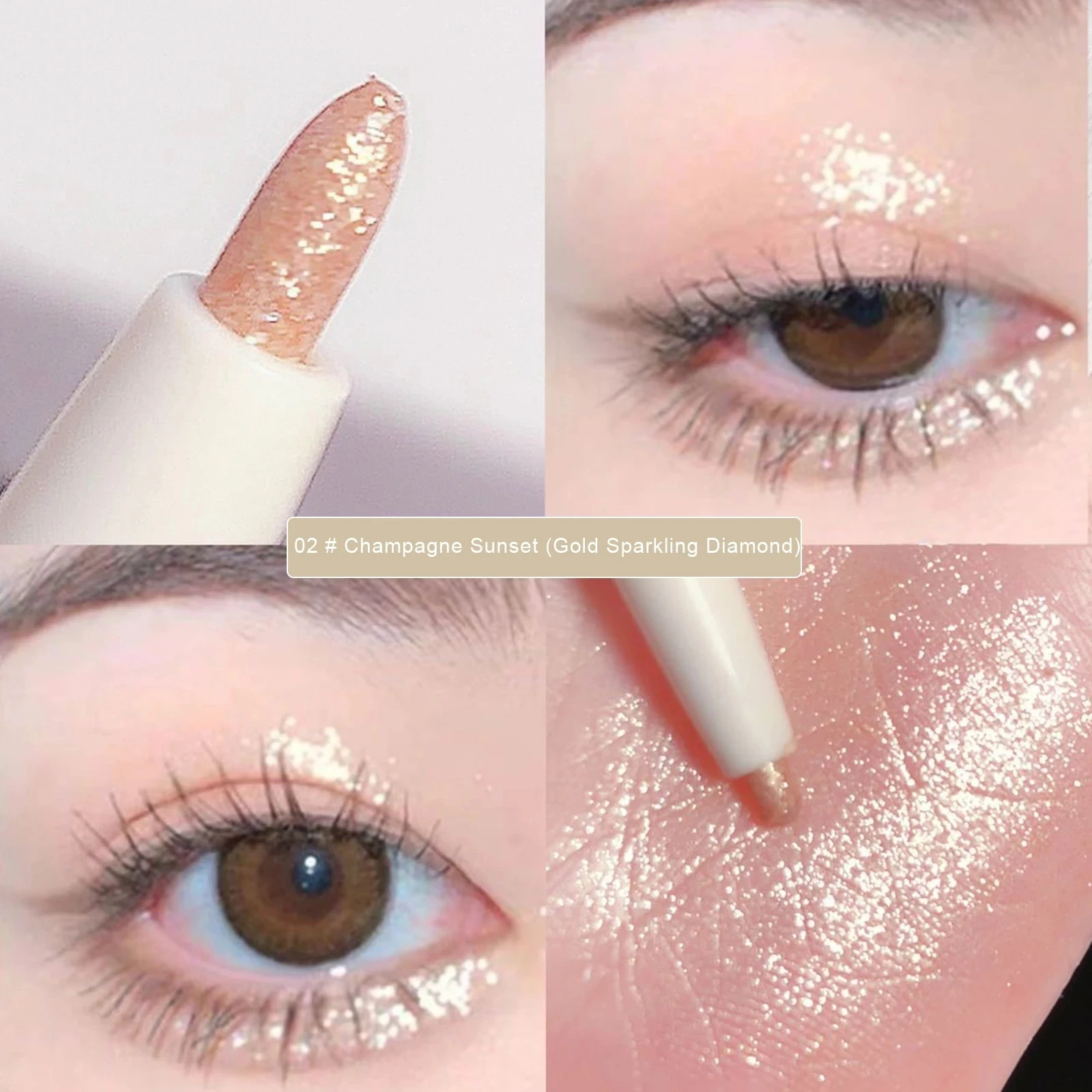 Top Trends: Matte Pink Lying Silkworm Pen Ultra Fine Natural Brightening Glitter Eye Shadow Pencil Shimmer Eyeliner Waterproof Korean Makeup Shoppable Styles