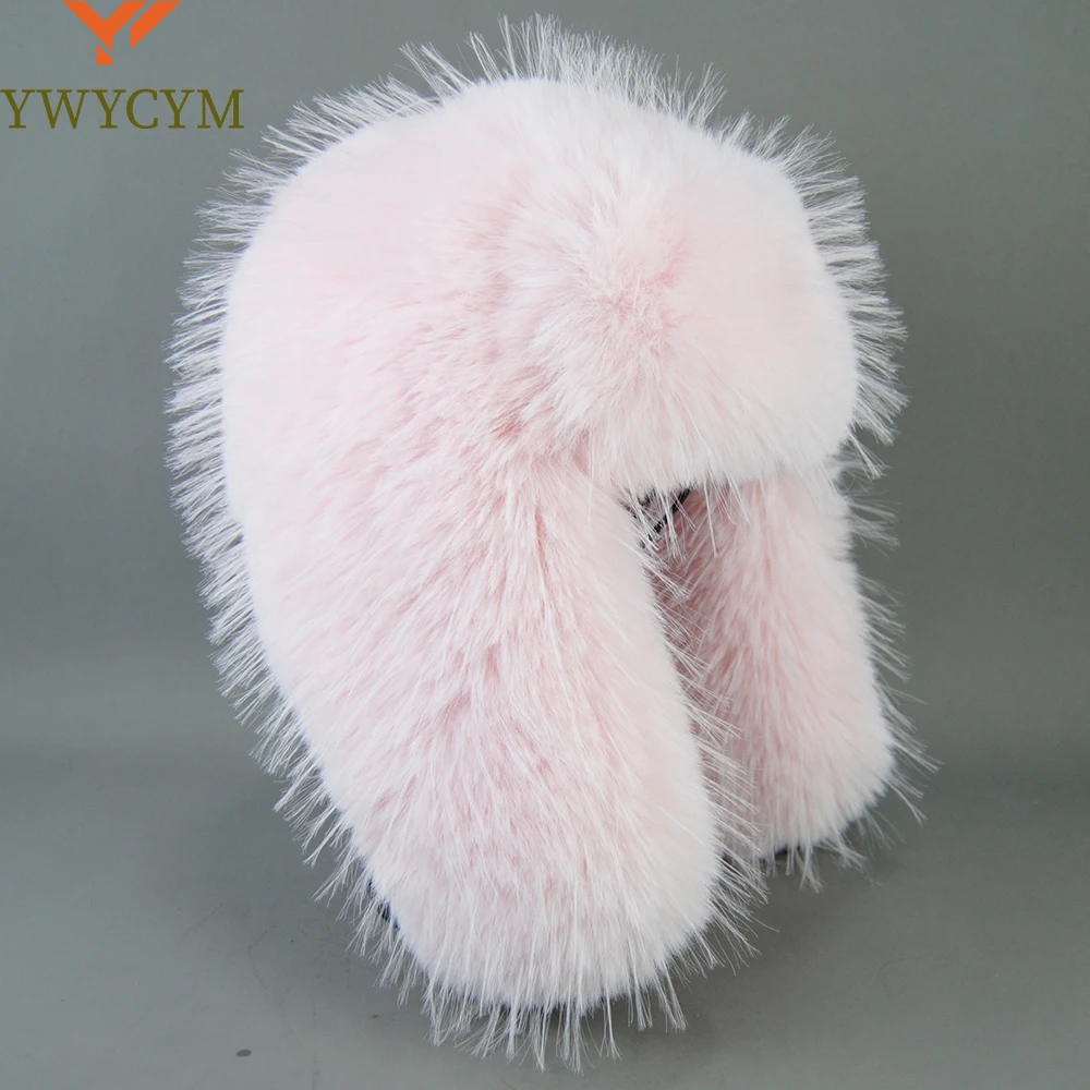 Top Trends: Hot High-end Luxury Artificial Hat Unisex False Raccoon Fur Hat Lei Feng Cap Ear Cap Real False Fur Hat 100% Top False Hat Shoppable Styles