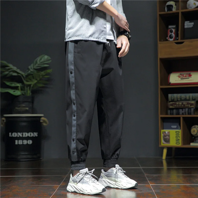 Top Trends: Loose Side Stripe Pockets Drawstring Baggy Pants Streetwear Casual Side Stripe Pants 2023 Men&#039;s Trousers Sweatpants Joggers Mens Shoppable Styles