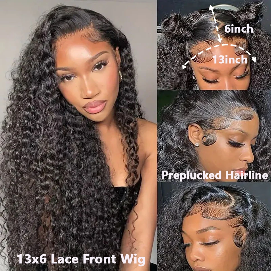 Top Trends: Loose Deep Wave 13x6 Lace Frontal Wig Human Hair Wigs Women Raw Indian 30 Inch Lace Front Wig Glueless 5x5 HD Lace Closure Wig Shoppable Styles - Image 3