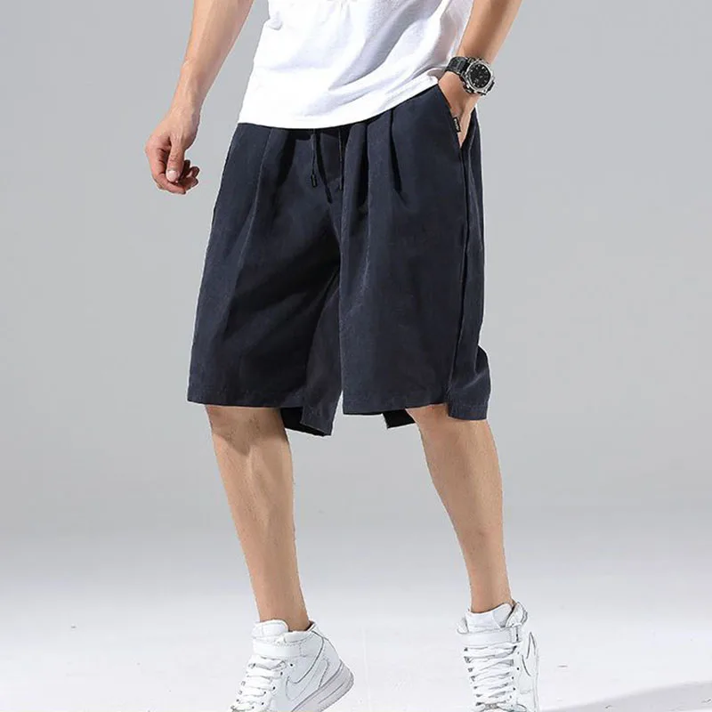 Top Trends: Summer New Men Solid Oversize Cargo Shorts Basketball Gym Baggy Jorts Elastic Waist Streetwear Vintage Fashion Male Casual Pants Shoppable Styles