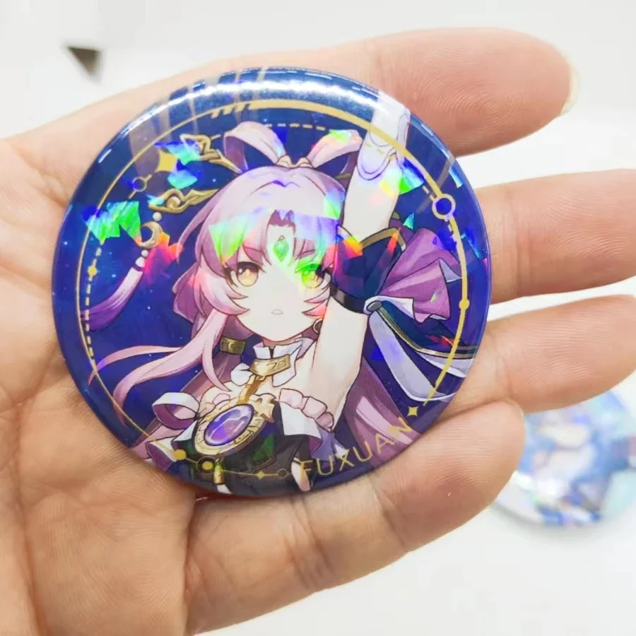 Top Trends: Game Honkai Star Rail Brooch Pins Anime Badge Cosplay DR Ratio Argenti Acheron Himeko Accessories Aventurine Decoration Gifts Shoppable Styles - Image 4