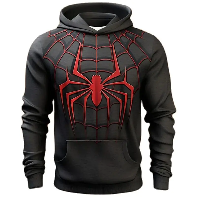 Top Trends: Fashion Sweatshirts For Men 3D Spider Print Autumn Leisure Cosplay Pattern Oversized Hoodie Hip Hop Trend Harajuku Streetwear Shoppable Styles