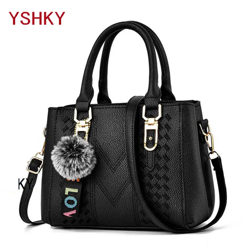 Top Trends: Female Bag Shoulder Bags For Women 2020 New Fashion Crossbody Bag Luxury Handbags Women Bags Designer Travel Hairball Bag Shoppable Styles