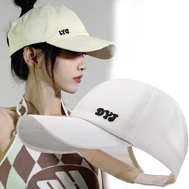 Top Trends: Summer High Ponytail Baseball Cap Women Casual Sports Running Snapback Hat Unisex Outdoor Camping Travel Sun Visor Hats Shoppable Styles