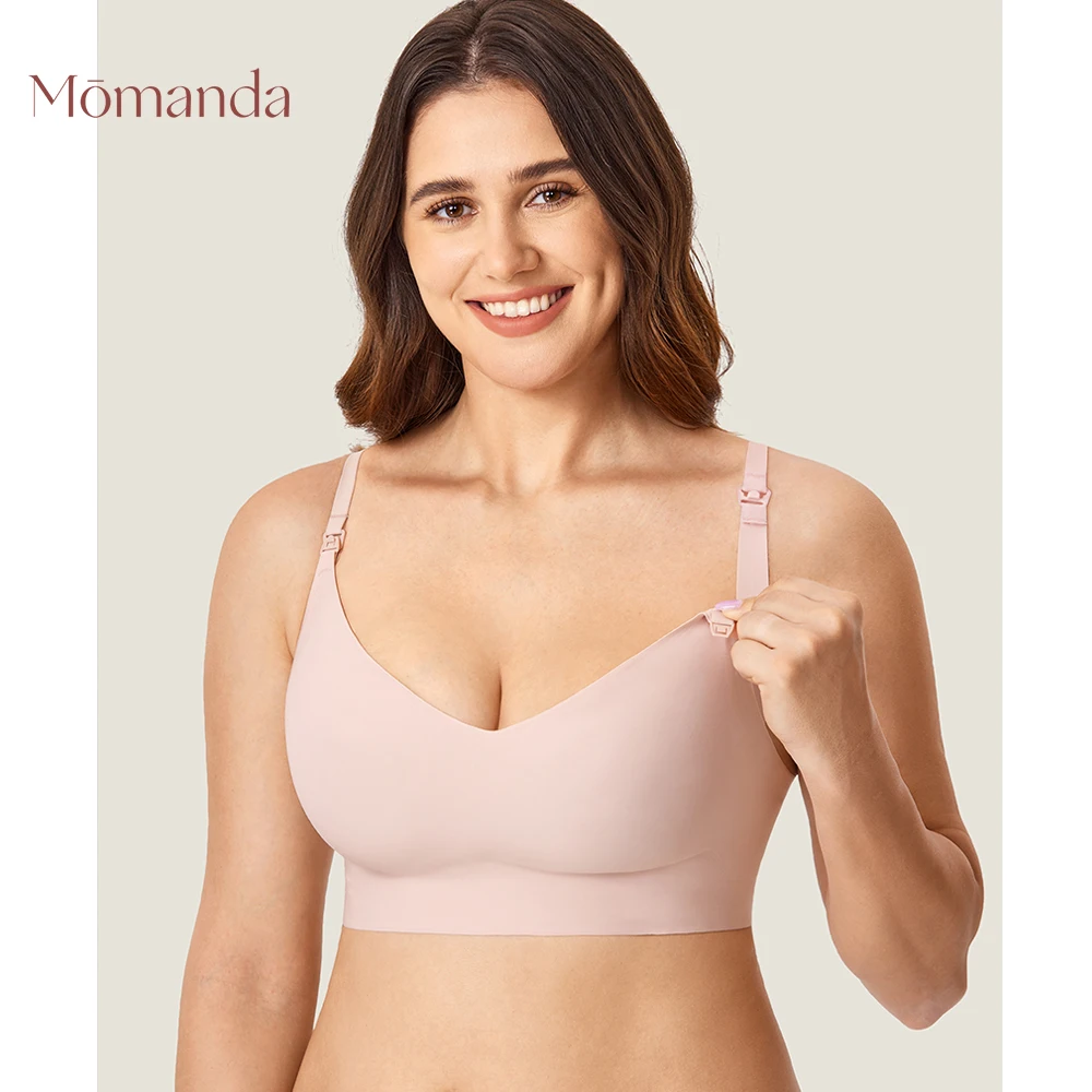 Top Trends: MOMANDA Smooth Nursing Bras For Breastfeeding Support Seamless Sleep Bralette Wireless Maternity Wirefree For Pregnant Women Shoppable Styles