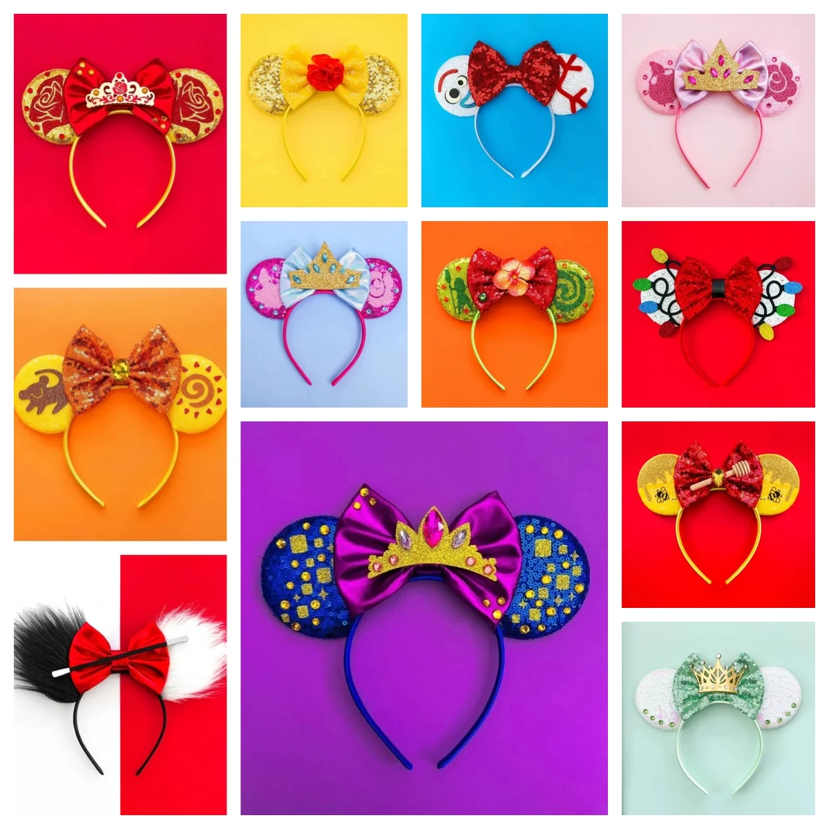 Top Trends: Holiday Party Minnie Mouse Ears Headbands Colorful Butterfly Hair Headwear Adult Girl Accessories Kids Baby Gift Shoppable Styles