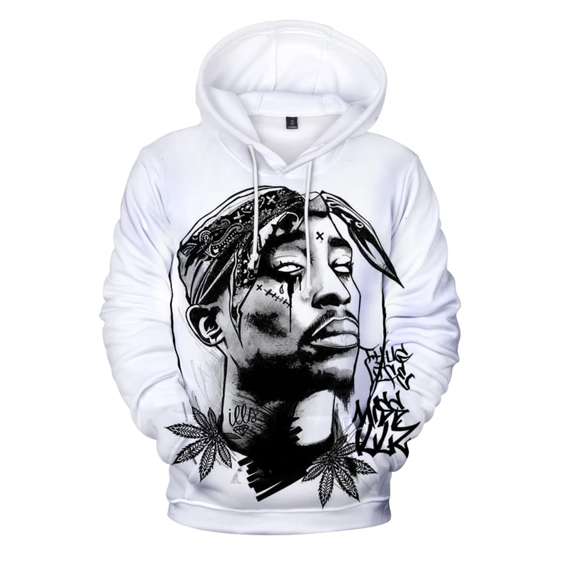 Top Trends: Men's Women's New 3D Print 2Pac Fashion Sweatshirt Hoodie Oversized Fashion Casual Street Hip Hop Hoodie Shoppable Styles