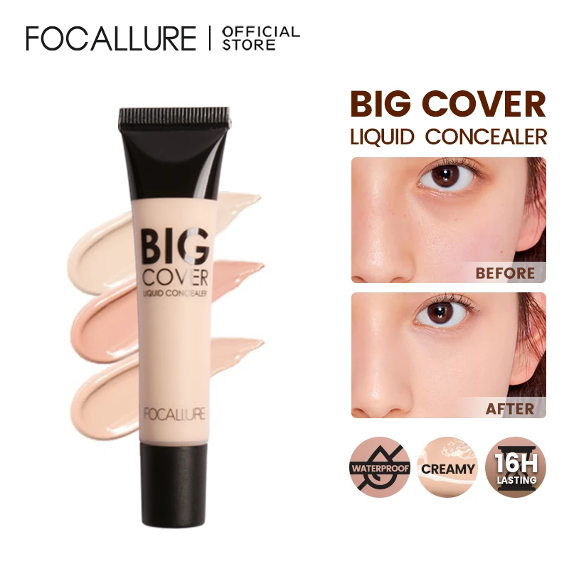 Top Trends: FOCALLURE Waterproof High Coverage Face Concealer Cream Long Lasting Face Scar Acne Cover Moisturizing Liquid Foundation Makeup Shoppable Styles