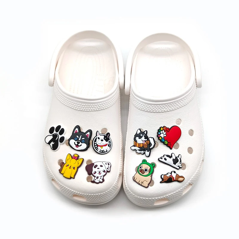 Top Trends: Sale 1Pcs Cute Dog Shoe Charms Pin For Croc Accessories DIY Shoe Wristband Decoration Kids Women Party X-mas Gifts Shoppable Styles - Image 2