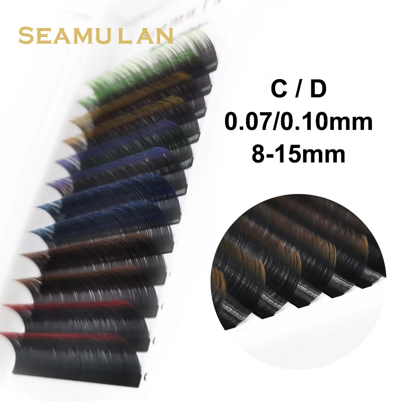 Top Trends: Gradient Red Green Blue Purple Color Eyelash Extension Individual Faux Mink Eyelashes Ombre False Eye Colored Lashes Makeup Shoppable Styles