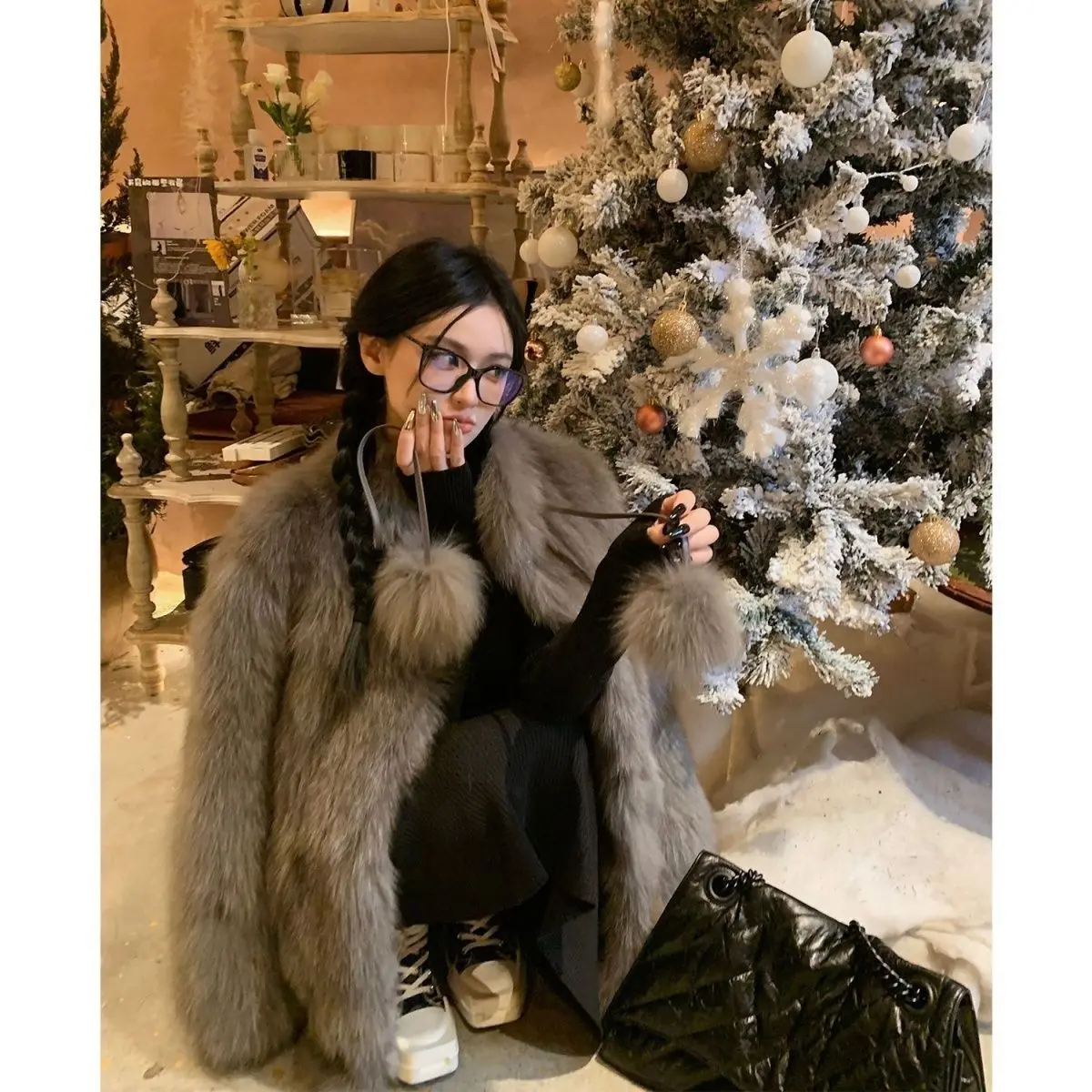 Top Trends: 2023 New Fox Hair Imitation "Hometown Women's Milk Ball" Fur Coat For Youth, Versatile And Slim Autumn And Winter Women Jacket Shoppable Styles - Image 3