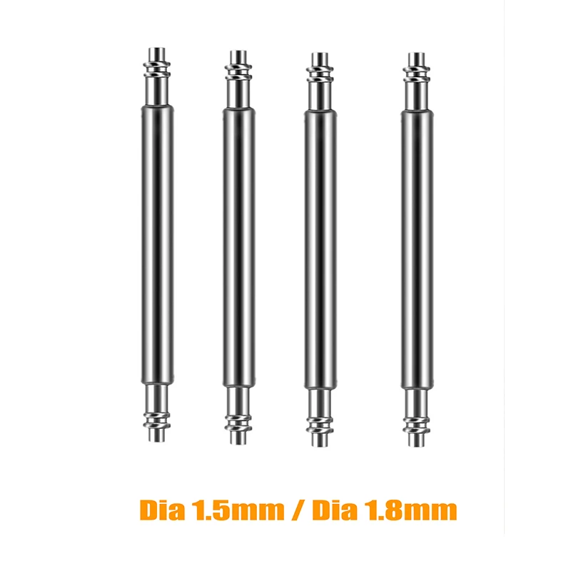 Top Trends: 10PCS Dia 1.5mm / 1.8mm Spring Bar Strap Link Pins Fits 16mm 18mm 19mm 20mm 21mm 22mm 24mm 26mm Watch Band Bracelet Link Bars Shoppable Styles