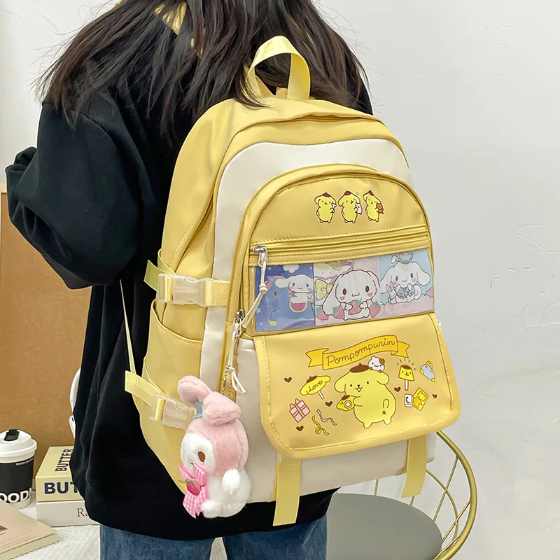 Top Trends: New Trendy Clow M Cinnamoroll Babycinnamoroll Cute Cartoon Sweet Girl JK Backpack Student Schoolbag Female Break Shoppable Styles - Image 2