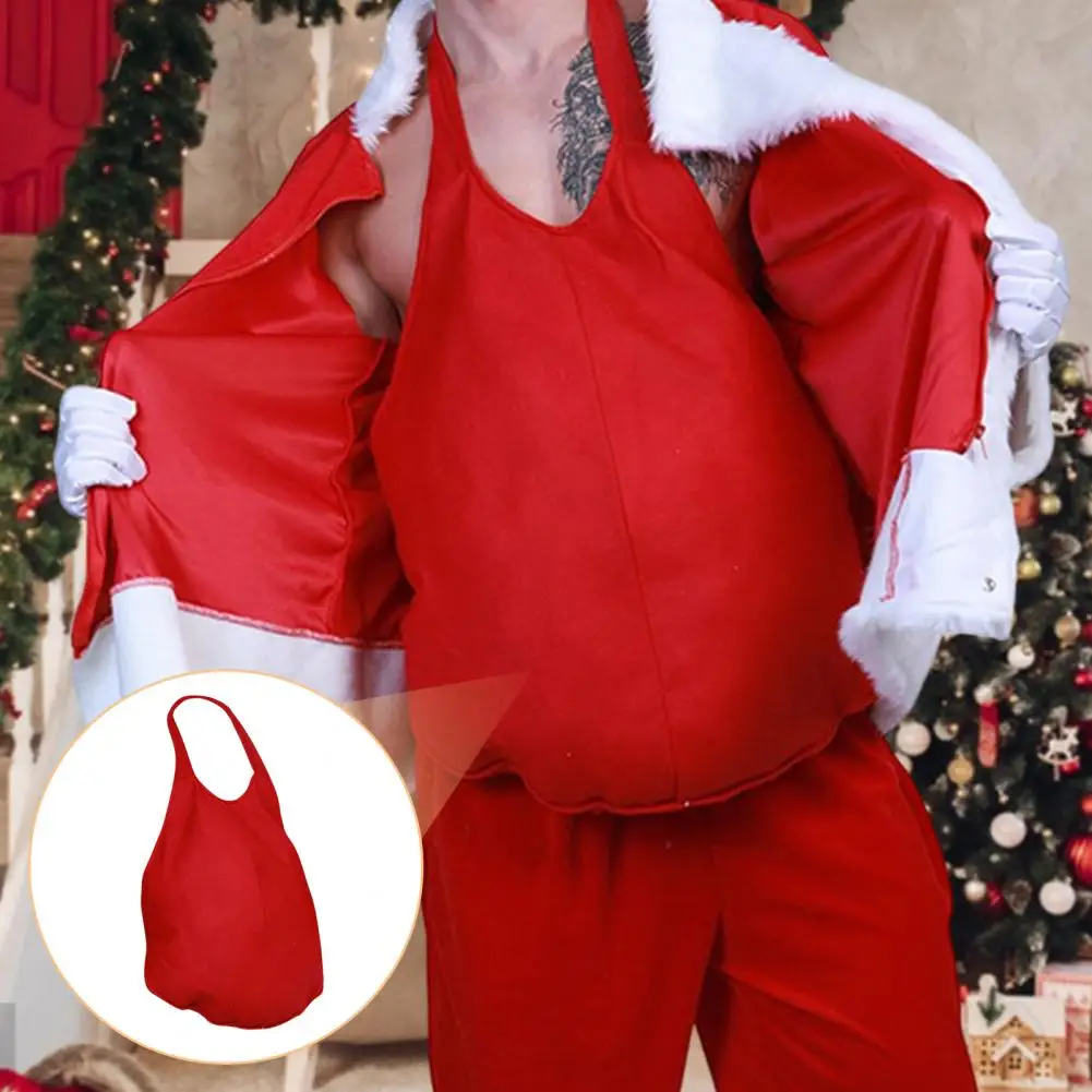 Top Trends: 1Pc Christmas Santa Claus Cosplay Fake Belly Inflatable PVC Belly Invisible False Pregnancy Tummy Cosplay Movie Props Shoppable Styles