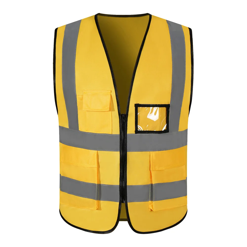 Top Trends: Factory Price 1 PCS Free Custom LOGO Reflective Safety Vest High Visibility Construction Work Uniforms Logo Printing 2022 Shoppable Styles - Image 5