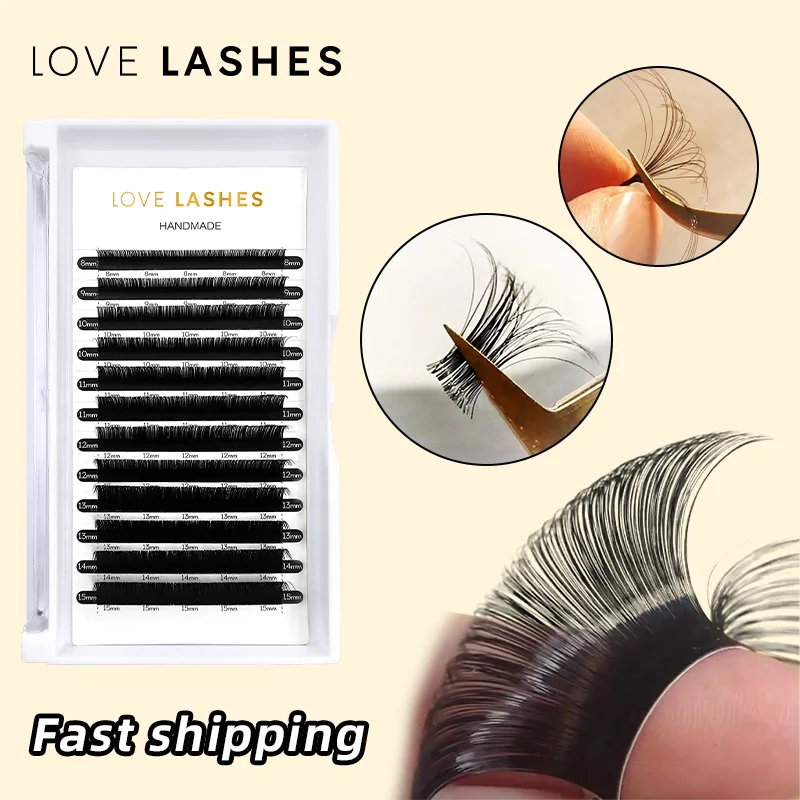 Top Trends: LOVE LASHES Individual Classic Eyelash Extension Professional Soft Matte Faux Mink C / CC / D Curl Russian Volume Lashes Shoppable Styles