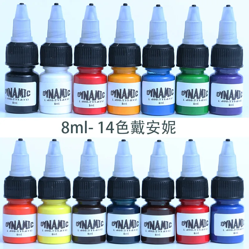 Top Trends: 14Color / set 8ml / bottle Brand Professional Tattoo Ink Kits For Body Art Natural Plant Micropigmentation Pigment Colour Set Hot Shoppable Styles