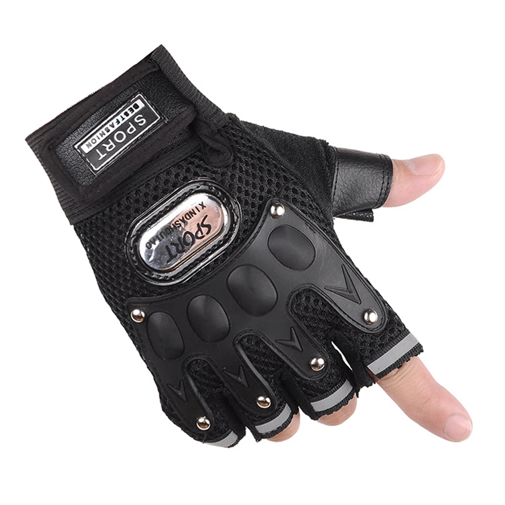 Top Trends: Men’s Breathable Half Finger Gloves Outdoor Sports Riding Bicycle Motorcycle Student Fitness Gloves Shoppable Styles