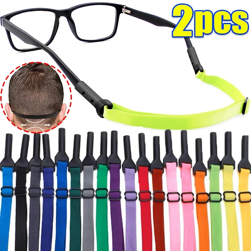 Top Trends: 2Pcs Glasses Rope Sport Elastic Eyeglasses Anti-slip Fixing Cord Rope String Glasses Holder Strap Glasses Sports Accessory Shoppable Styles